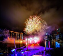 Chinese New Year Fireworks Display In Singapore