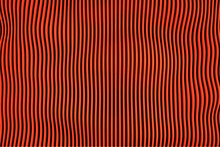 Seamless Optical Illusion With 
Red Parallel Grid Lines. Red And Yellow Stripe Background 