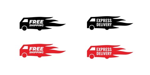 shopping cart. free shipping. vector delivery. delivery shopping. free delivery. Delivery car vector icon. fast delivery for express delivery app and website, fast movement.