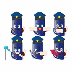 Poster - A picture of cheerful Pen postman cartoon design concept