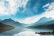 canvas print picture - Bowman lake
