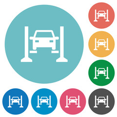 Wall Mural - Car service flat round icons