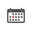 © Teerapong - Calendar icon on white background. Vector illustration.