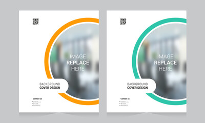 Cover design for annual report and business catalog, magazine, flyer or booklet. Brochure template layout. A4 cover vector EPS-10