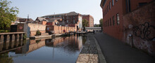 Views Along The Nottingham Canal By The Lock In The UK