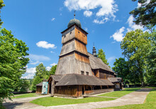Lachowice, Poland - Finished In 1789, The Church Of Sts. Peter And Paul Is One Of The Finest Wooden Churches In Southern Poland. Here In Particular The External Shape