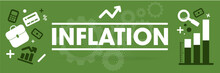 Inflation - Bannière - Illustrations Et Pictogrammes économiques