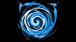 Abstract New 2D Blue Spiral Photography