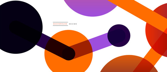 Abstract background. Round dots connected by lines. Trendy techno business template for wallpaper, banner, background or landing