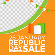 vector illustrations for Indian republic day sale banner
