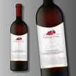 Red and White Wine Labels with Bottle - Velvety Wine 2