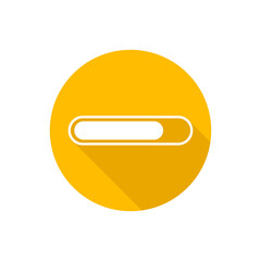 Sticker - Loading bar flat icon with shadow