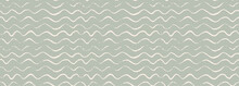 Vector Abstract Seamless Pattern With Hand-drawn Brush Stroke Wave Lines. Doodle Wavy Scribble Background. Boho Nursery Ethnic Doodles. Scribbles, Lines, Pen Marks.