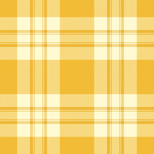 Yellow Tartan Plaid. Scottish Pattern Fabric Swatch Close-up. 