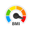 © DG-Studio - Indikator bmi on white background. Chart concept. Vector icon.
