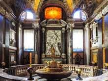 Rome, Italy, June 2017 - Details In A Shrine Inside The Basilica Of Santa Maria Maggiore