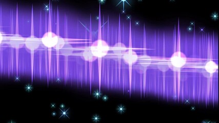 Wall Mural - abstract blue purple glow against the background of cosmic stars. close-up. isolated energetic auror