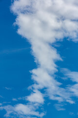 Wall Mural - Blue sky with clouds background. Sky daylight. Natural sky composition.