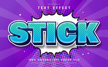 Stick Comic Style Text Effect Editable