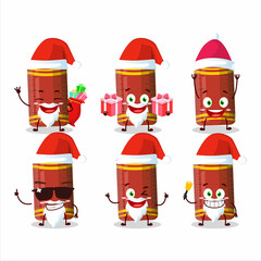 Canvas Print - Santa Claus emoticons with red ruler cartoon character