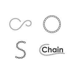 Canvas Print - Chain illustration design