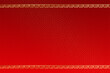 red chinese pattern background with golden borders