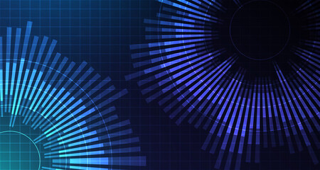 Abstract futuristic technology connection digital data background EP.13