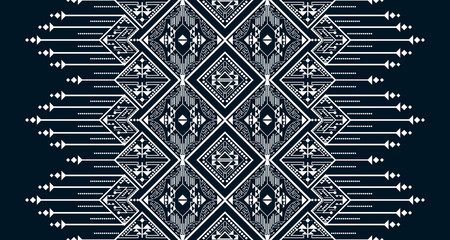 Wall Mural - geometric vertical seamless pattern white abstract ethnic design Indigenous EP.5