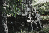 Fototapeta  - Krzyże w górach Beskid Niski