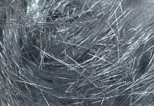 Stylish Metallic Silver Tinsel Threads Also Called Lametta Background
