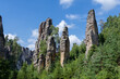 The rock formations Prachovské skály near Jičín (Czech Republic)