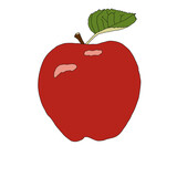 red apple - czerwone jabłko