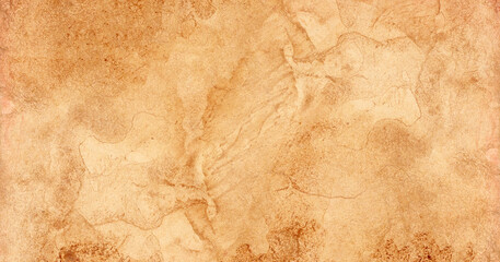 Wall Mural - Old brown paper grunge for background. Abstract liquid coffee color texture.