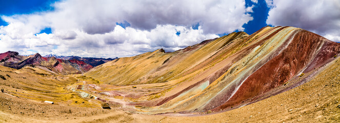 Wall Mural - Vinicunca Rainbow Mountain near Cusco in Peru