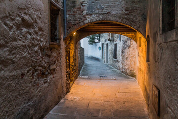 Wall Mural - Narrow street in Koper, Slovenia