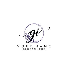 GI initial Luxury logo design collection