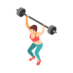 Sticker - Barbell Exercise Workout Composition