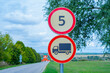 © filins - truck speed limit sign 5 km