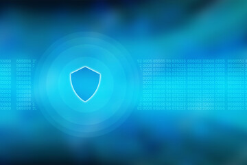 2d illustration shield security futuristic background
