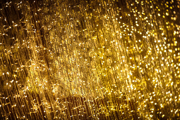 Wall Mural - new year's burning garlands in the city