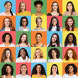 © Prostock-studio - Set of avatars of diverse beautiful millennial women