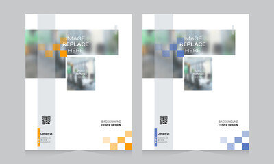 Cover design for annual report and business catalog, magazine, flyer or booklet. Brochure template layout. A4 cover vector EPS-10