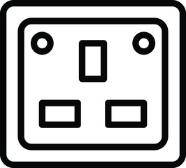 Socket Vector Icon Design Illustration