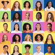 © Prostock-studio - Happy women different nationalities and ages on colorful backgrounds