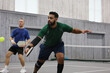 © Ron Alvey - A pickleball dink during a doubles game