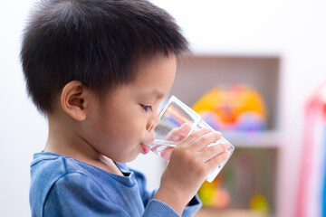 baby drinking water