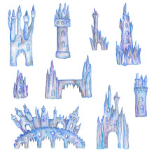 Watercolor Ice Palace