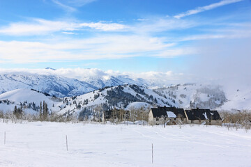 Poster - Powder Mountain Ski resort in Utah	