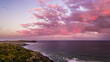 Styized Drone shot of Minnamurra Mystics Beach Sunset Shellharbour Australia