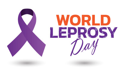 Vector illustration on the theme of World Leprosy Day in January